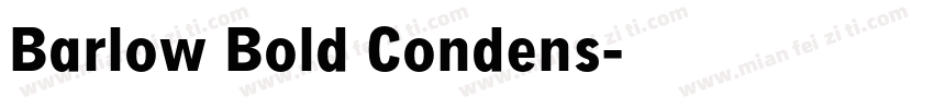 Barlow Bold Condens字体转换